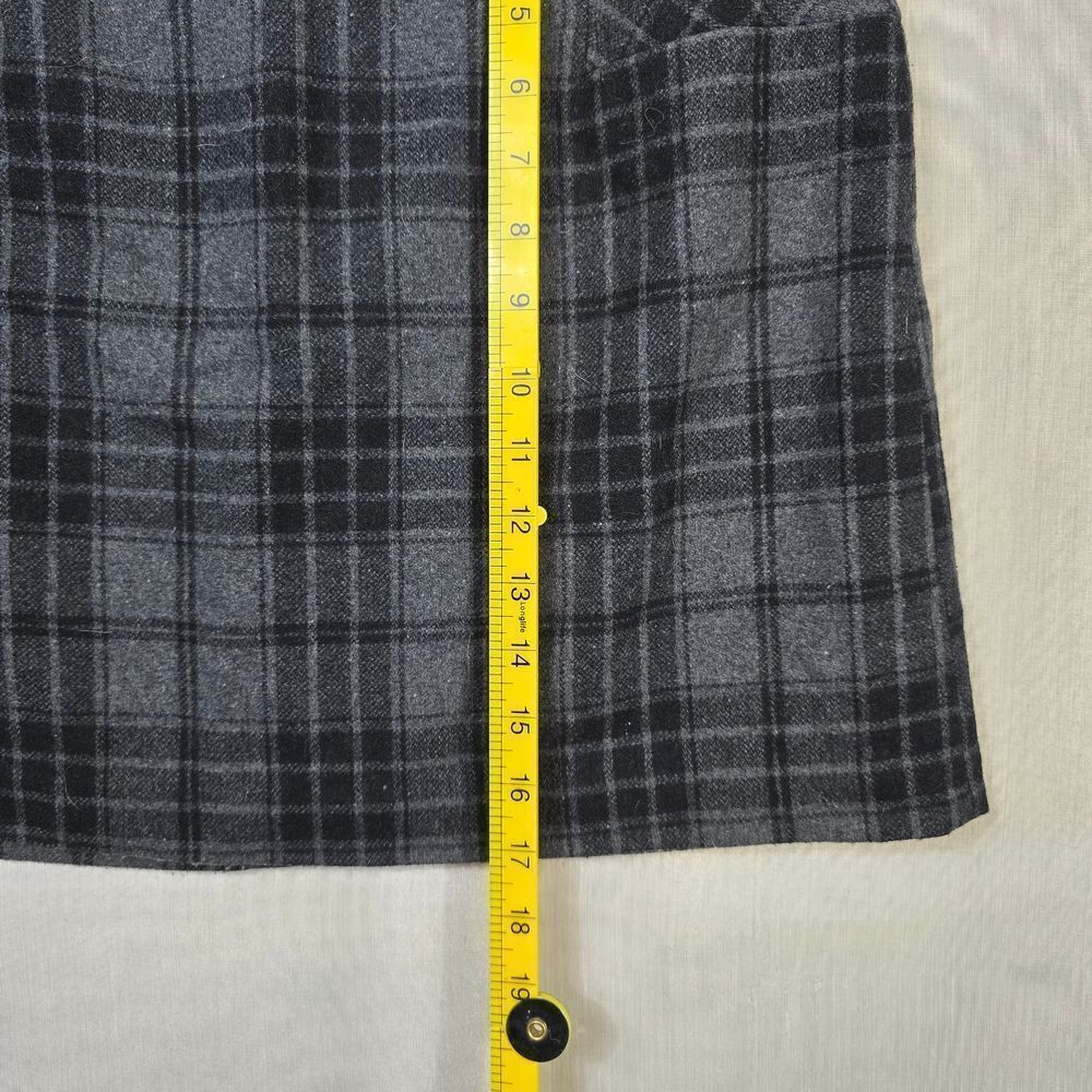 Willi Smith Plaid Mini Skirt in Black and Gray - Picture 6 of 7
